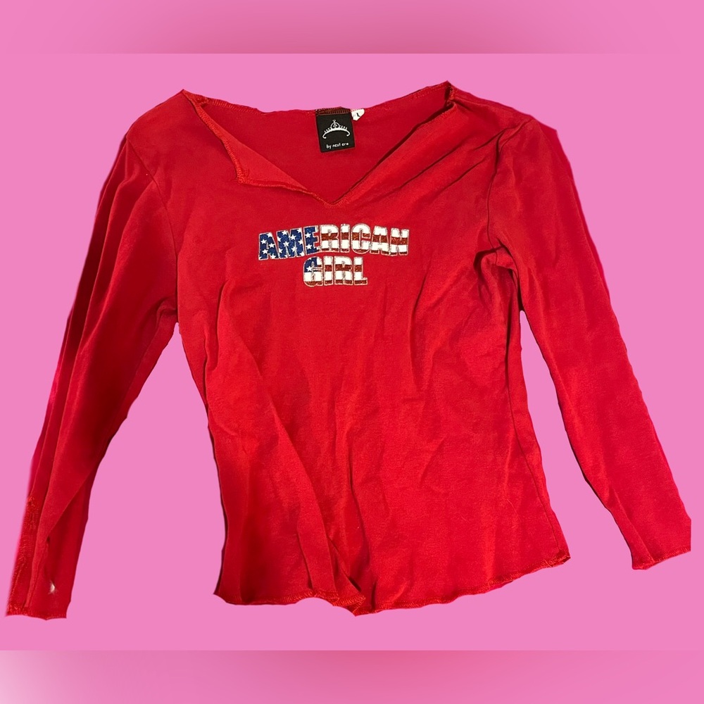 Y2K American girl tee